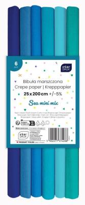 Opakowanie Bibuła marszczona Sea mini mix 6szt 200x25cm