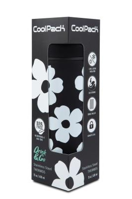Opakowanie Bidon 450ml metalowy z kubeczkiem Coolpack Vectis Flores Jasmine