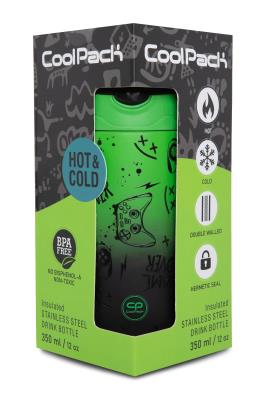 Opakowanie Bidon metalowy 350ml Coolpack Bono Game Over Gradient Green