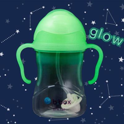 Opakowanie Bidon ze słomką 240 ml, Glow in the dark, b.box