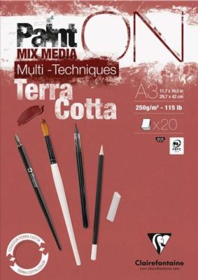 Opakowanie Blok A3 papier w kolorze terakoty 250g 20ark