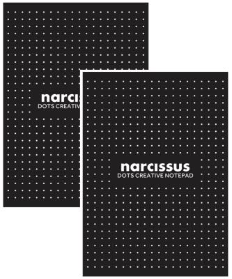 Opakowanie Blok A4 60k kropki Narcissus czarny klejony z góry 2 sztuki