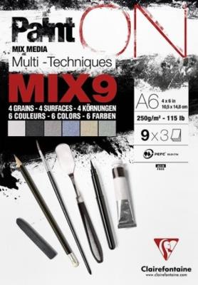 Opakowanie Blok A6 papierów mix9 250g 27ark