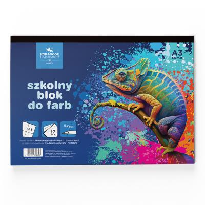 Blok do farb A3 Kameleon 10 ark.180 g.. Wydawca: Koh-I-Noor. SmakLiter.pl Opakowanie Blok do farb A3 Kameleon 10 ark.180 g.