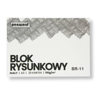 Opakowanie Blok rysunkowy A3 biały 110g 20 kartek