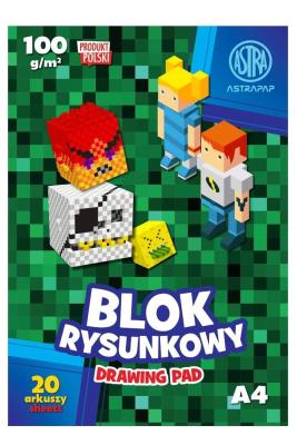 Opakowanie Blok rysunkowy A4/20K 100g Pixel
