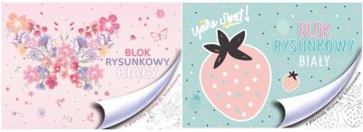 Opakowanie Blok rysunkowy A4/20K biały dziewczynka