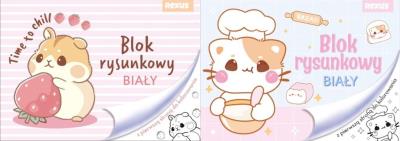 Opakowanie Blok rysunkowy A4/20K biały No name - dziewcz mix