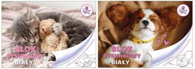 Opakowanie Blok rysunkowy A4/20K biały The Sweet Pets