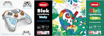 Opakowanie Blok rysunkowy A4/20K mix
