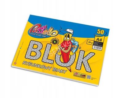 Blok rysunkowy A4 80g 50 kartek. Wydawca: Alfa Pastello. SmakLiter.pl Opakowanie Blok rysunkowy A4 80g 50 kartek