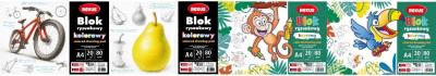 Opakowanie Blok rysunkowy kolorowy A4/20K mix