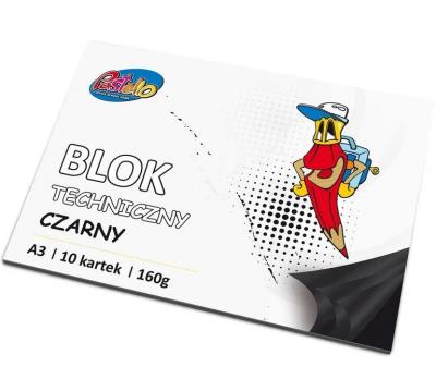 Opakowanie Blok techniczny A3 160g czarny 10 kartek