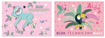 Opakowanie Blok techniczny A4/10K biały dziewczynka