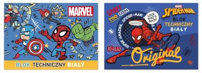 Opakowanie Blok techniczny A4/10K biały Spider man mix