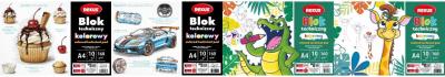 Opakowanie Blok techniczny kolorowy A4/10K mix