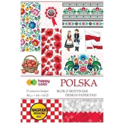 Opakowanie Blok z matywami Polska A4/16K 80g HAPPY COLOR