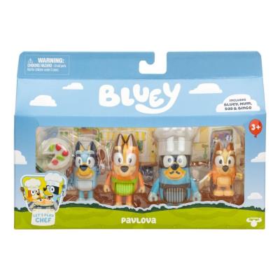 Bluey Figurka Czas na deser 4-pak. Wydawca: TM Toys. SmakLiter.pl Opakowanie Bluey Figurka Czas na deser 4-pak