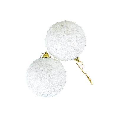 Opakowanie Bombki błyszczące białe 2szt