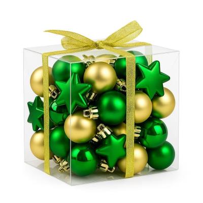 Opakowanie Bombki na choinkę nietłukące 50szt złote, zielone