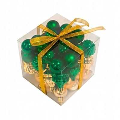 Opakowanie Bombki na choinkę nietłukące 50szt złote, zielone