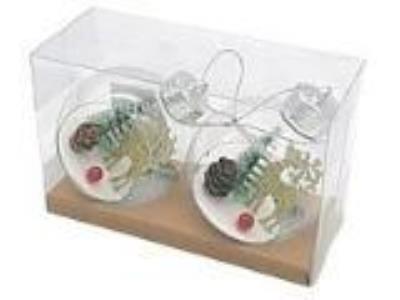 Bombki przezroczyste 2szt. Wydawca: ADAR. SmakLiter.pl Opakowanie Bombki przezroczyste 2szt