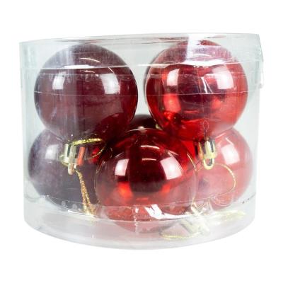 Bombki transparentne czerwone 8szt. Wydawca: ARPEX. SmakLiter.pl Opakowanie Bombki transparentne czerwone 8szt