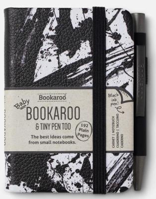 Opakowanie Bookaroo Notatnik A7 z długopisem - czarno-biały