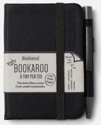 Opakowanie Bookaroo Notatnik A7 z długopisem - czarny