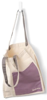 Bookaroo Torba bawełniana Aubergine&Cream. Wydawca: IF. SmakLiter.pl Opakowanie Bookaroo Torba bawełniana Aubergine&Cream