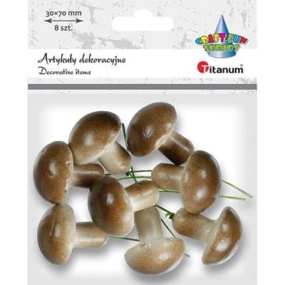 Opakowanie Borowiki styropianowe 25x30mm na druciku 40mm 8szt