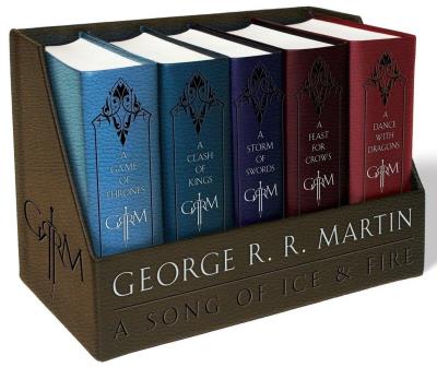 Okładka książki Box. George R. R. Martin's A Game of Thrones Leather-Cloth Boxed Set (Song of Ice andFire Series)