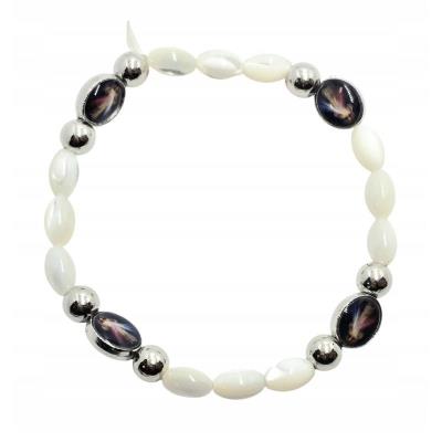 Opakowanie Bransoletka biała Jezus Miłosierny