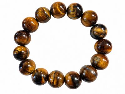 Opakowanie Bransoletka Tygrysie Oko Koraliki 12mm 18cm