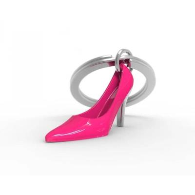 Opakowanie Brelok do kluczy 3D but szpilka różowy