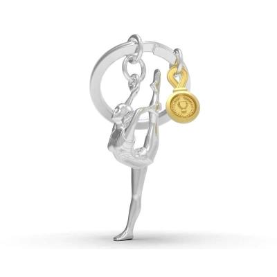 Opakowanie Brelok do kluczy 3D gimnastyczka z medalem