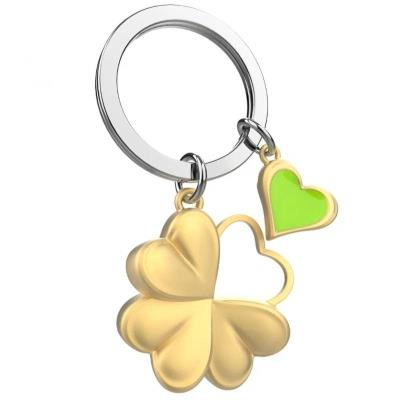 Opakowanie Brelok do kluczy 3D koniczyna złota