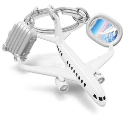 Opakowanie Brelok do kluczy 3D samolot, bagaż i iluminator