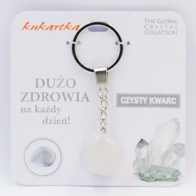 Brelok Dużo zdrowia czysty kwarc. Wydawca: Kukartka. SmakLiter.pl Opakowanie Brelok Dużo zdrowia czysty kwarc