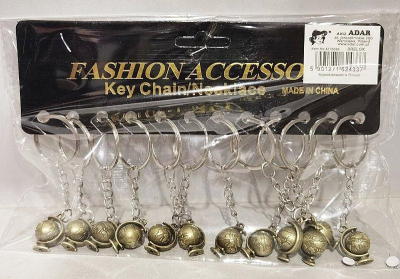 Opakowanie Brelok metalowy globus (12szt)