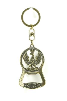 Brelok metalowy otwieracz z orłem 6cm. Wydawca: ABINO. SmakLiter.pl Opakowanie Brelok metalowy otwieracz z orłem 6cm