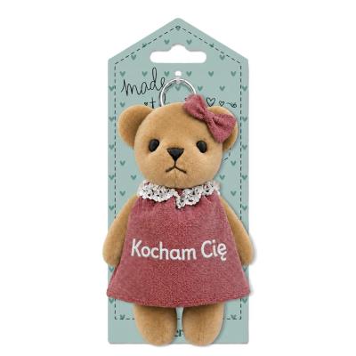 Opakowanie Brelok pluszowy miś - Kocham Cię