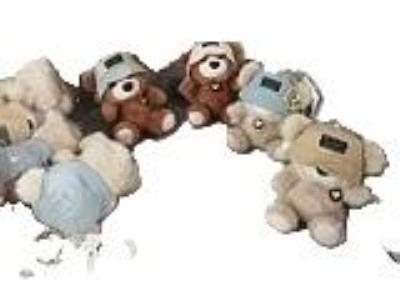 Opakowanie Brelok pluszowy miś w czapce MIX