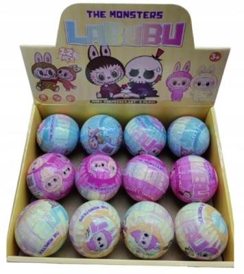 Opakowanie Brelok zawieszka do kluczy LABUBU królik w kuli 1szt.mix