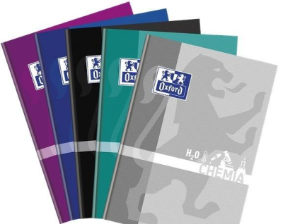 Brulion A5/80K kratka Chemia (5szt) OXFORD. Wydawca: Oxford. SmakLiter.pl Opakowanie Brulion A5/80K kratka Chemia (5szt) OXFORD