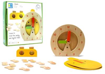 Opakowanie BS toys drewniany zegar do nauki