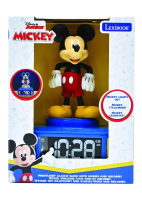 Opakowanie Budzik z lampką nocną i efektami dźwiękowymi Mickey Lexibook RL800MCH