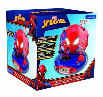 Opakowanie Budzik z projektorem Spider Man Lexibook  RP500SP