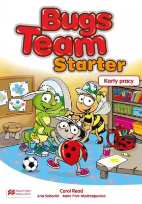 Bugs Team Starter Karty pracy. Autor: Carol Read, Ana Soberón, Parr-Modrzejewska Anna. SmakLiter.pl Okładka książki Bugs Team Starter Karty pracy