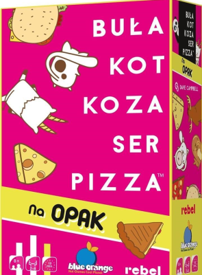 Opakowanie Buła, Kot, Koza, Ser, Pizza - Na opak